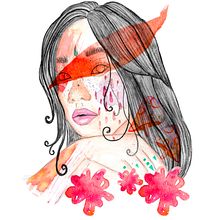 Meu projeto do curso: Retrato ilustrado em aquarela. Projekt z dziedziny Trad, c, jna ilustracja,  Sztuki piękne,  Malarstwo,  R, sunek, Malowanie akwarelą, Portret,  R, sunek art, st i czn użytkownika Eduarda Paiva - 25.07.2022