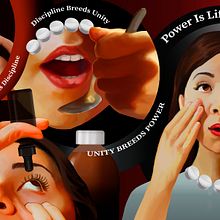 Creepy adss (Umbrella corp brief submissions). Traditional illustration, Br, ing, Identit, and Art Direction project by Jessica Quispe Tenorio - 07.25.2022