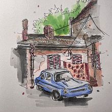 Mein Kursprojekt: Expressive Architekturskizzen mit Markern. Sketching, Drawing, Architectural Illustration, Sketchbook & Ink Illustration project by Victoria Shirokova - 07.25.2022