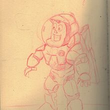 Buzz Lightyear (copie este arte conceptual de buzz) . Ilustração tradicional projeto de Antonio Martinez - 25.07.2022