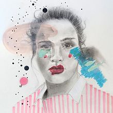 Mi proyecto del curso: Retrato con técnicas mixtas: captura emociones y expresiones Ein Projekt aus dem Bereich Bildende Künste, Bleistiftzeichnung, Zeichnung, Porträtzeichnung, Realistische Zeichnung und Artistische Zeichnung von sra_zaba - 26.07.2022