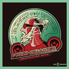 Stickers "Underground Music" Fred Shaker. Traditional illustration, Vector Illustration, Logo Design, Br, ing, Identit, Digital Illustration, and Music project by Georges Brush - 07.26.2022