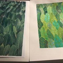 Watercolour leaves picture, two types. Un progetto di Illustrazione tradizionale di Melanie See - 27.07.2022