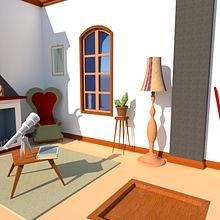 Interior design for a story. Projekt z dziedziny Trad, c, jna ilustracja, Projektowanie gier, Ilustracja c, frowa,  Modelowanie 3D, Concept art, Ilustracje dla dzieci,  Projektowanie 3D, Projektowanie c, frowe i Sketchbook użytkownika Gabriel Matteucci - 14.08.2022