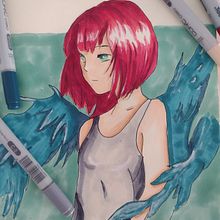 Mi proyecto del curso: Coloreado con marcadores para dibujo manga. Traditional illustration, Comic, Color Theor, and Manga project by ELENA MUELAS TEROL - 07.27.2022