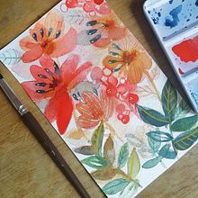 Mon projet du cours : Aquarelle florale créative : renouez avec la nature Ein Projekt aus dem Bereich Traditionelle Illustration, Malerei, Aquarellmalerei und Botanische Illustration von Andreina GilSantander - 27.07.2022