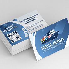 Requena y Díaz, contenedores marítimos. Un proyecto de Br, ing e Identidad, Diseño, Fotografía, Programación y UX / UI de Athos Online - 28.07.2022