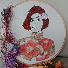 Meu projeto do curso: Estampagem e bordado de retratos realistas Ein Projekt aus dem Bereich Stickerei, Weben und Textildesign von maryserbcamacho - 28.07.2022