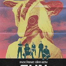 Poster for industrial rock music band Machine Driven Sun . Un proyecto de Diseño de carteles y Música de Miszel Bukowski - 28.04.2022