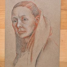 Mein Kursprojekt: Klassisches Porträtzeichnen mit den Mitteln der Renaissance . Projekt z dziedziny  Sztuki piękne, Sketching,  R, sunek, Portret, R, sunek realist, czn,  R, sunek art, st i czn użytkownika lukas_fr - 28.07.2022