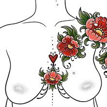 My project for course: Botanical Tattoo Design with Procreate. Projekt z dziedziny Trad, c, jna ilustracja, Ilustracja c, frowa, Projektowanie tatuaż, R i sunek botaniczn użytkownika Alena Zykina - 28.07.2022