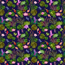Mon projet du cours : Illustration numérique de motifs inspirés de la faune et la flore. Projekt z dziedziny Trad, c, jna ilustracja, Pattern design,  R, sunek, Ilustracja c, frowa, R i sunek botaniczn użytkownika excusemyspanish - 28.07.2022