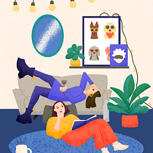 Mi proyecto del curso: Ilustración digital colorida en Procreate. Projekt z dziedziny Trad, c, jna ilustracja,  R, sunek, Ilustracja c, frowa, R, sunek c i frow użytkownika Irina Betti Cortés - 28.07.2022