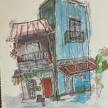 my final project. Un projet de Esquisse , Dessin, Illustration architecturale, Carnet de croquis et Illustration à l'encre de vegdan - 24.07.2022