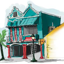 My project for course: Expressive Architectural Sketching with Colored Markers. Sketching, Drawing, Architectural Illustration, Sketchbook & Ink Illustration project by Lisa Davis Palmer - 07.29.2022