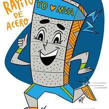 Rayito de Acero. Projekt z dziedziny Trad, c, jna ilustracja, Projektowanie postaci, Ilustracja c i frowa użytkownika Melissa Jamin Beyer - 29.07.2022