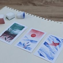 My project for course: Narrative Landscape Illustration with Stencils and Acrylics. Projekt z dziedziny Trad, c, jna ilustracja,  Malarstwo, Malarstwo akr, lowe i Narracja użytkownika sandra_s - 30.07.2022