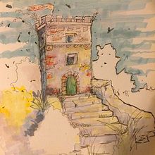 Il mio progetto del corso: Disegno architettonico espressivo con pennarelli colorati. Sketching, Drawing, Sketchbook, Architectural Illustration & Ink Illustration project by A. J. - 07.31.2022