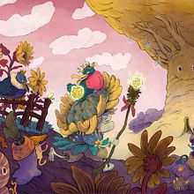 My project for course: Fantasy Illustrations for Children. Projekt z dziedziny Trad, c, jna ilustracja,  Malarstwo, R, sunek ołówkiem,  R, sunek, Malowanie akwarelą, Ilustracje dla dzieci, R, sunek c i frow użytkownika Tarik Mask - 31.07.2022
