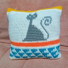 Mi proyecto del curso: Tapestry: técnica de crochet para dibujar con hilos. Accessor, Design, Pattern Design, Fiber Arts, DIY, Crochet, and Textile Design project by Maricel Alcaide Teran - 07.30.2022