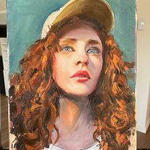 Mon projet du cours : Portraits contemporains à l'huile. Projekt z dziedziny Trad, c, jna ilustracja,  Sztuki piękne,  Malarstwo i Malarstwo olejowe użytkownika Michel Trudeau - 31.07.2022