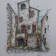 Meu projeto do curso: Desenho arquitetônico expressivo com marcadores coloridos. Projekt z dziedziny Sketching,  R, sunek,  R, sunek architektoniczn, Sketchbook,  R i sunek atramentem użytkownika Neto Corrêa - 20.03.2022