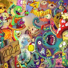 doodles espacial. Un proyecto de Ilustración tradicional de Claudio Delgado - 01.08.2022