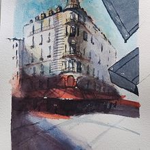 Il mio progetto del corso: Disegno architettonico con acquerello e inchiostro. Sketching, Drawing, Watercolor Painting, Architectural Illustration, Sketchbook & Ink Illustration project by Gianluigi Cignarella - 08.01.2022