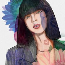 My project for course: Illustrated Portraits with Procreate. Un projet de Illustration traditionnelle, Illustration vectorielle, Illustration numérique , et Dessin de portrait de Jeerawan Varaprasert - 01.08.2022