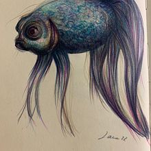 My project for course: Surrealist Illustration Inspired by Nature. Traditional illustration, Pencil Drawing, Drawing, Artistic Drawing, Naturalistic Illustration, and Colored Pencil Drawing project by Laura Di Stefano - 08.01.2022