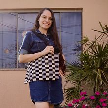 Meu projeto do curso: Design de padrões para crochê: encontre seu próprio estilo. Accessor, Design, Pattern Design, Fiber Arts, DIY, Crochet, and Textile Design project by melogabrielle - 03.07.2022