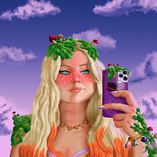 Moss witch. Een project van Ontwerp van personages, Traditionele illustratie,  Tekening, Digitale illustratie,  Concept art,  Portrettekening,  Artistieke tekening, Realistische tekening, Digitale tekening y  Digitaal schilderij van Daniel - 02.08.2022
