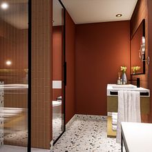 Baño terrazo. Un proyecto de Diseño de interiores de Lidia Polo - 02.08.2022