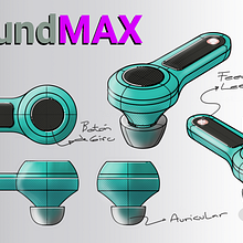 SoundMAX. Traditional illustration, Industrial Design, and Product Design project by camilo_ramireznates - 08.02.2022