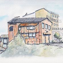 Mi proyecto del curso: Dibujo arquitectónico expresivo con marcadores de colores. Sketching, Drawing, Architectural Illustration, Sketchbook & Ink Illustration project by Claudia Valencia - 08.02.2022