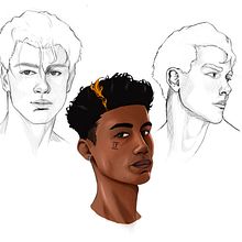 [Digital] Portrait Sketchbooking: Explore the Human Face. Sketching, Drawing, Portrait Drawing, Artistic Drawing, and Sketchbook project by heyvossie - 08.02.2022