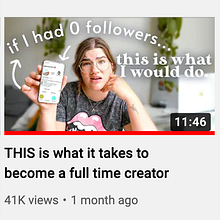 How to Become a Full Time Content Creator - YouTube Video. Video, and Social Media project by Katie Steckly - 06.02.2022
