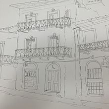 Mi proyecto del curso: Vereda de Casco Antiguo en Panamá. Sketching, Drawing, Architectural Illustration, Sketchbook, Ink Illustration, and Traditional illustration project by Enith Rizcalla Testa - 07.28.2022