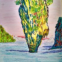 My project for course: Creative Journaling for Illustration . Projekt z dziedziny Trad, c, jna ilustracja, Sketching, Kreat, wność,  R, sunek, Sketchbook, Architektura krajobrazu, R, sunek botaniczn, Ilustracja naturalist, czna, R i sowanie kredkami użytkownika Beant Kaur Dhillon - 02.08.2022