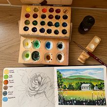 Mi proyecto del curso: Cuaderno de viaje en acuarela. Un proyecto de Ilustración tradicional, Pintura a la acuarela, Ilustración arquitectónica y Sketchbook de Gabilú Fonseca - 02.08.2022