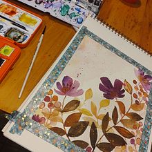 Mi proyecto del curso: Acuarela floral: conecta con la naturaleza. Traditional illustration, Painting, Watercolor Painting, and Botanical Illustration project by Mana Poblete - 08.03.2022