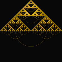 Recursive Circle Fractal. Web Development, Programming, IT, Web Design, Creativit, Digital Illustration, and JavaScript project by Luiz Gustavo Eburneo - 07.25.2022