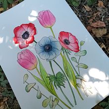 Il mio progetto del corso: Illustrazione della natura con acquerelli e penne. Un proyecto de Ilustración tradicional, Bellas Artes, Pintura, Dibujo, Pintura a la acuarela e Ilustración botánica de Daniela Zaccheddu - 03.08.2022