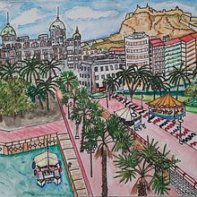 Alicante. Traditional illustration project by Jose Ramon - 08.03.2022