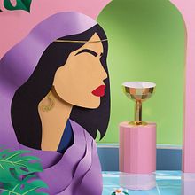 Queen of Cups -Playing Cards. Un progetto di Design e Animazione di noelia lozano cardanha - 03.08.2022
