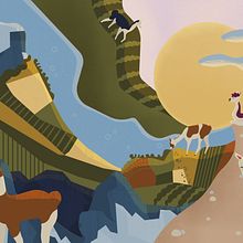 Alpacas Everywhere. Traditional illustration, Graphic Design, Vector Illustration, and Digital Illustration project by Dani - 08.03.2022