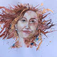 Blowing in the Wind - Carne Griffiths course. Un projet de Illustration traditionnelle de Nelvia McGrath - 01.08.2022