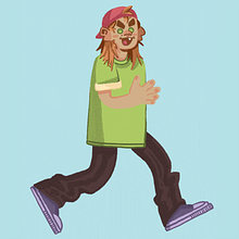 Mi proyecto del curso: Construye un amigo: del lápiz al movimiento. Motion Graphics, Animation, Character Design, Rigging, Character Animation, and 2D Animation project by dos :) - 07.27.2022