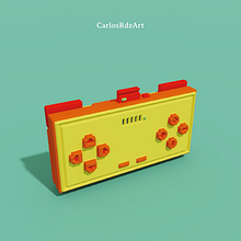 Control de Videojuegos Retro. Projekt z dziedziny Design, 3D,  Projektowanie 3D, Concept art, Projektowanie zabawek, Projektowanie gier komputerow i ch użytkownika carlosrdzart - 09.08.2022