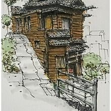 My project for course: Expressive Architectural Sketching with Colored Markers. Sketching, Drawing, Architectural Illustration, Sketchbook & Ink Illustration project by Paul Bautista - 08.04.2022